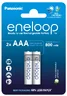 Akumulatorki Panasonic Eneloop R03 AAA 800mAh BK-4MCDE/2BE (blister) - 2 sztuki