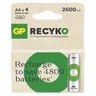 OUTLET 4 x akumulatorki AA / R6 Ni-MH GP ReCyko 2600mAh