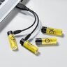 4 x akumulatorki Baseus PCWH000311 R6 / AA / 14500 1,5V Li-ion 1920mAh micro USB z zabezpieczeniem