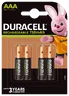 Akumulatorki Duracell Recharge R03 AAA 750 mAh (blister) - 4 sztuki