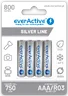 4 x akumulatorki everActive R03/AAA Ni-MH 800 mAh ready to use