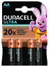 4 x bateria alkaliczna Duracell Ultra Powercheck LR6 AA (blister)