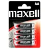 4 x bateria cynkowo-węglowa Maxell R6 / AA (blister)
