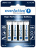 everActive Pro Alkaline 144szt LR6 / AA, 144szt LR03 / AAA, 10szt 6LR61 / 9V + stojak