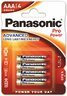 4 x Panasonic Pro Power LR03/AAA (blister)