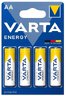 4 x Varta ENERGY LR6/AA Value Pack 4106