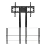 4W Stolik RTV 3 półki z uchwytem LCD / PLASMA 26"- 37" udźwig 56kg (06829)
