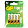 4 x bateria alkaliczna GP Super Alkaline LR6 / AA