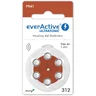 6 x baterie do aparatów słuchowych everActive ULTRASONIC 312