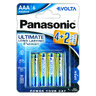 6 x Panasonic Evolta LR03/AAA (blister)