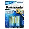 6 x Panasonic Evolta LR03/AAA (blister)