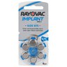 60 x baterie do aparatów słuchowych Rayovac 675 IMPLANT PRO+ + magnetyczny chwytak do baterii Rayovac