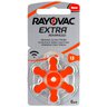 60 x baterie do aparatów słuchowych Rayovac Extra Advanced 13 + zasobnik na baterie Rayovac