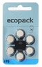 6x baterie do aparatów słuchowych ecopack Varta 675 6x baterie do aparatów słuchowych ecopack Varta 675