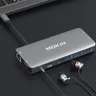 Adapter 10w1 MOKiN MOUC1801-J Hub USB-C to 2x USB 3.0 + USB 2.0 + HDMI + USB-C + microSD, SD + VGA + RJ45 + 3.5mm jack
