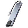 Adapter 8w1 Media-Tech MT5046 Hub USB-C to USB 3.0 + USB 2.0 + HDMI + USB-C + USB-C PD + microSD, SD + RJ45