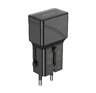 Adapter podróżny JELLICO 25W PD QC3.0 S6 mini PD 25W 1xUSB-C + 1xUSB QC3.0 Czarny