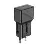 Adapter podróżny JELLICO 25W PD QC3.0 S6 mini PD 25W 1xUSB-C + 1xUSB QC3.0 Czarny