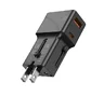 Adapter podróżny JELLICO 25W PD QC3.0 S6 mini PD 25W 1xUSB-C + 1xUSB QC3.0 Czarny