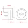 Adapter podróżny UK DPM biały Adapter podróżny UK DPM biały