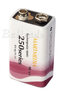 akumulatorek MM 6F22/9V Ni-MH 250mAh ready to use