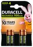 Akumulatorki Duracell Recharge R03 AAA 900mAh (blister) - 4 sztuki