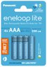 Akumulatorki Panasonic Eneloop Lite NEW R03 AAA 550mAh BK-4LCCE/4BE (blister) - 4 sztuki