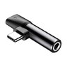 Baseus CATL41-01 adapter audio USB-C do Mini Jack 3.5mm + USB-C
