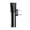 Baseus CATL41-01 adapter audio USB-C do Mini Jack 3.5mm + USB-C
