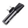 Baseus CATL41-01 adapter audio USB-C do Mini Jack 3.5mm + USB-C