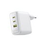 Baseus GaN EnerFill FE22 E0123801 100W szybka ładowarka sieciowa z 2 gniazdami USB-C PD oraz USB Baseus GaN EnerFill FE22 E0123801 100W szybka ładowarka sieciowa z 2 gniazdami USB-C PD oraz USB