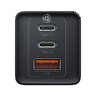 Baseus GaN2 Pro CCGAN2P-B01 65W szybka ładowarka sieciowa z 2 gniazdami USB-C PD 3.0 oraz USB