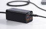 Baseus GaN3 Pro CCGP000101 100W szybka ładowarka sieciowa z 2 gniazdami USB-C PD oraz 2 gniazdami USB