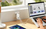 Baseus GaN5 Pro CCGP100202 140W szybka ładowarka sieciowa z 2 gniazdami USB-C PD oraz USB