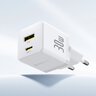 Baseus Palm P1011160A213-00 30W szybka ładowarka sieciowa z gniazdem USB + USB-C PD 3.0 PPS