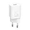 Baseus Super Si Quick Charger 1C 25W TZCCSUP-L02 szybka ładowarka sieciowa z gniazdem USB-C + kabel USB-C 1m