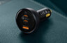 Baseus TZCCZM-0G 160W szybka ładowarka samochodowa z gniazdem USB QC3.0 oraz 2x USB-C PD 3.0 PPS Baseus TZCCZM-0G 160W szybka ładowarka samochodowa z gniazdem USB QC3.0 oraz 2x USB-C PD 3.0 PPS