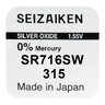 bateria srebrowa mini Seizaiken / SEIKO 315 / SR716SW / SR67