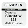 bateria srebrowa mini Seizaiken / SEIKO 321 / SR616SW / SR65