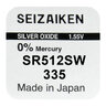 bateria srebrowa mini Seizaiken / SEIKO 335 / SR512SW