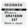bateria srebrowa mini Seizaiken / SEIKO 337 / SR416SW