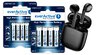 Baterie alkaliczne everActive Pro Alkaline 336szt LR6, 336szt LR03 + słuchawki Bluetooth Baseus Encok W04 NGW04-01