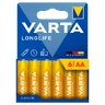 Baterie Varta Longlife LR6/AA 4106 (kartonik) - 6 sztuk