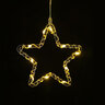 Dekoracja gwiazda BAT modee 16x16cm WARM 13LED ML-C4012