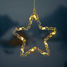 Dekoracja gwiazda BAT modee 16x16cm WARM 13LED ML-C4012