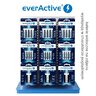 everActive Pro Alkaline 384szt LR6 / AA, 240szt LR03 / AAA, 20szt 6LR61 / 9V + stojak