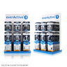 everActive Pro Alkaline 288szt LR6 / AA, 192szt LR03 / AAA, 10szt 6LR61 / 9V, 24szt LR14 / C, 24szt LR20 / D + stojak