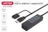 Hub USB 3.1 / micro USB OTG 4-portowy Unitek Y-3046A