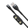 Kabel przewód 3w1 USB - USB-C, Lightning, micro USB magnetyczny 100cm Baseus Zinc CA1T3-BG1 Quick Charge do 5A