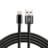 Kabel przewód pleciony USB - micro USB everActive CBB-0.3MB 30cm z obsługą szybkiego ładowania do 2,4A czarny